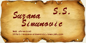 Suzana Simunović vizit kartica